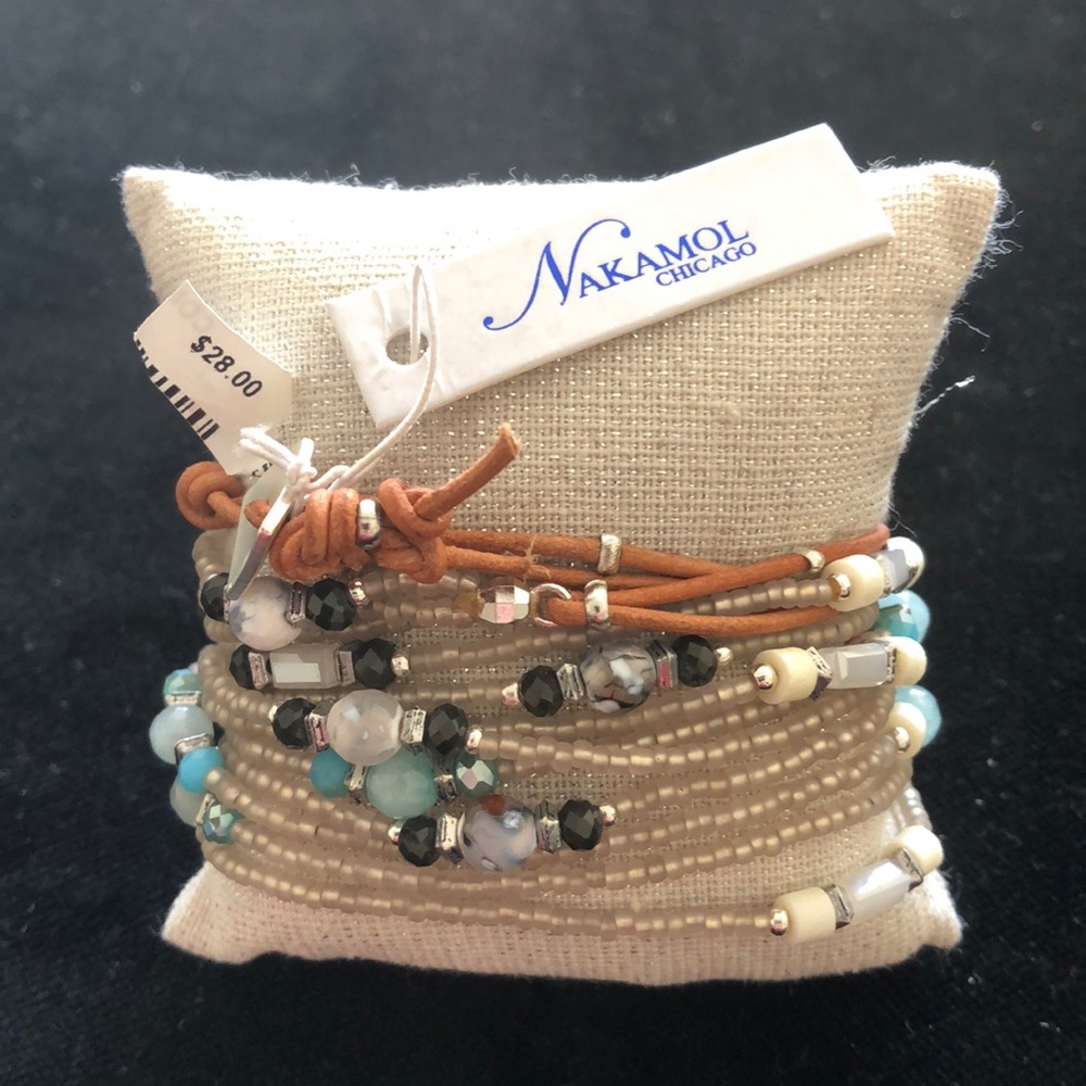 NWT Nakamol Wrap Beaded Bracelet